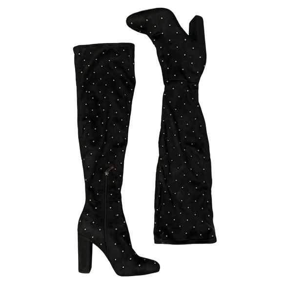 Jessica Simpson Shoes - Jessica Simpson Studded Over The Knee Suede Boot